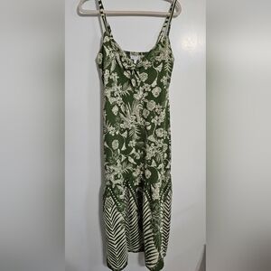 Sofia by Sofia Vergara Green Floral Maxi Dress
